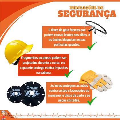 Imagem de Kit 5 Discos para Madeira Tungstênio Serra Mármore 110mm Corte Preciso com Segurança Felsen