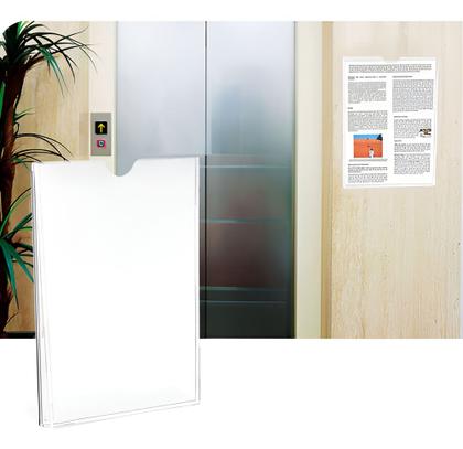 Imagem de Kit 5 Display MAXCRIL Acrílico Expositor Recado A4 Parede - 10090013