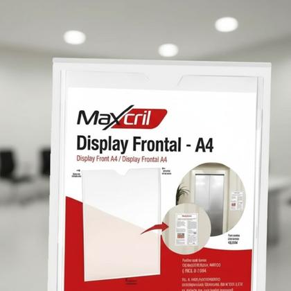 Imagem de Kit 5 Display Maxcril Acrílico Expositor Recado A4 Parede - 10090013