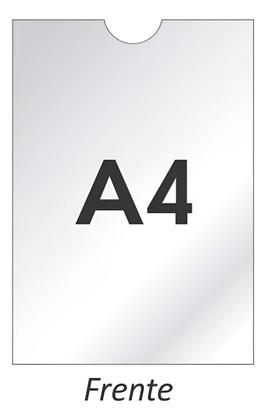 Imagem de Kit 5 Display Maxcril Acrílico Expositor Recado A4 Parede - 10090013