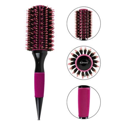 Imagem de Kit 5 Escova de Cabelo Térmicas Cerdas Duplas Profissional Salão de Beleza Hair Cabelos Lisos Modelados Escovados Penteado Cabeleireiro