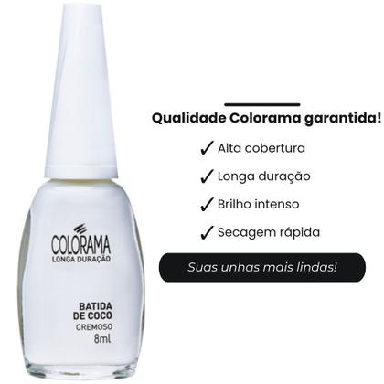 Imagem de Kit 5 Esmaltes Colorama Tons Brancos Francesinha Mais Vendidos