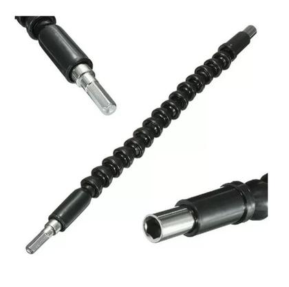 Imagem de Kit 5 Extensores Haste Prolongador Flexivel Parafusadeira Bits 1/4
