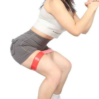 Imagem de Kit 5 Faixa Elástica Mini Band Exercicio Academia Treino Em Casa Yoga Fitness