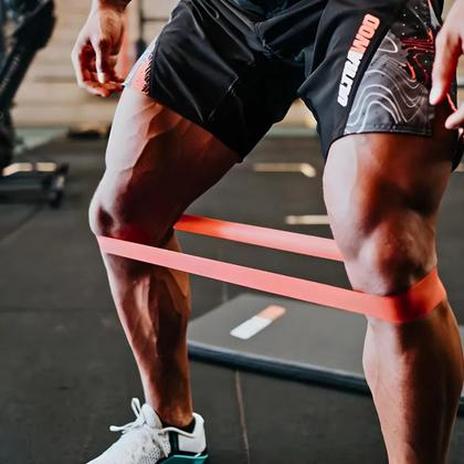 Imagem de Kit 5 Faixas Elásticas de Resistência Para Exercícios Físico