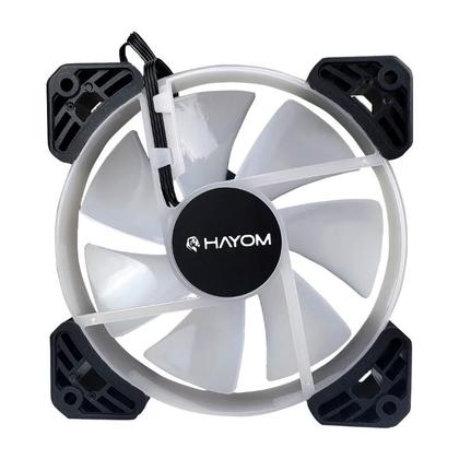 Imagem de Kit 5 Fans Hayom Led RGB 120mm C/ Controladora - FC1306