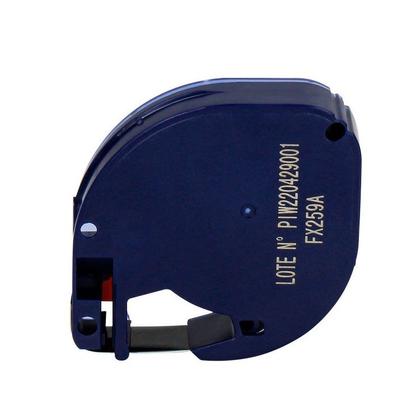Imagem de Kit 5 Fita Tecido Compatível Dymo Letratag 18771 Branca 12mm