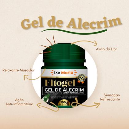 Imagem de Kit 5 Fitogel Gel de Alecrim Massagem Combate a Dor Muscular 