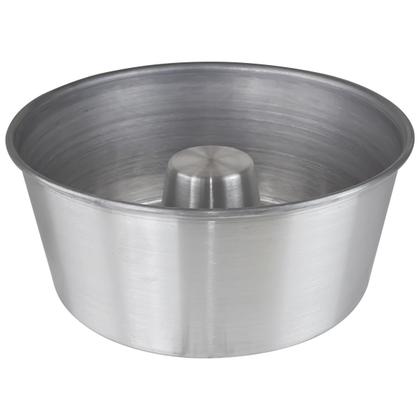 Imagem de Kit 5 formas de bolo/pudim redonda n20 21cm com furo cone de aluminio padaria confeitaria