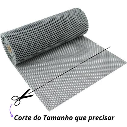 Imagem de Kit 5 Forro Para Gavetas e Armários de Cozinha Antiderrapante Closet ou Jogo Americano - Rolo 30cm x 460cm
