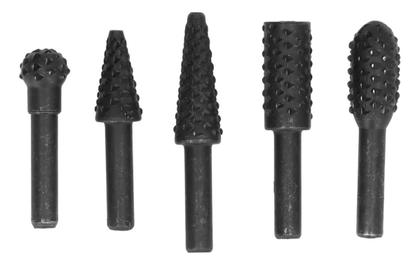 Imagem de Kit 5 Fresa Lima Rotativa P/ Aço Madeira Acabamento Bestfer