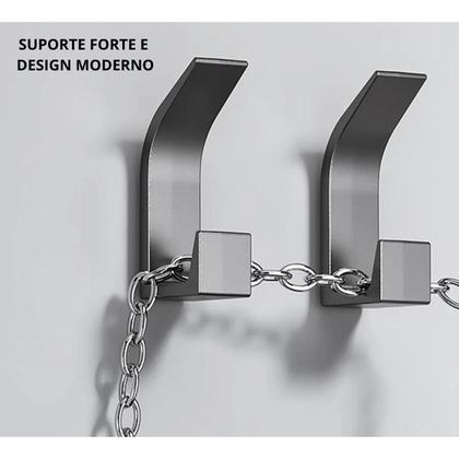 Imagem de Kit 5 Gancho Suporte De Parede Resistente Sem Furos Adesivo