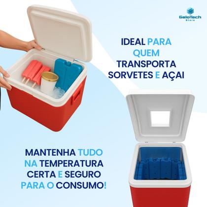 Imagem de Kit 5 Gelo Placa Gel Artificial Reutilizável Rígido 550ml