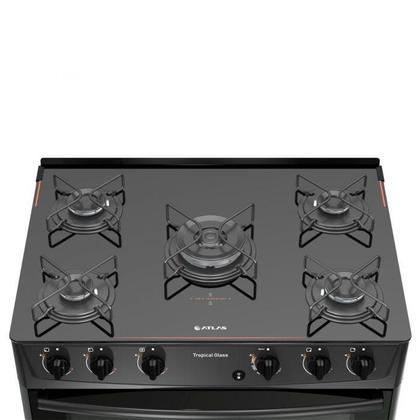 Imagem de Kit 5 Grade Trempe Grelha Atlas Esmaltada Fogão Cooktop 5 Bocas Agile Up Tropical Glass