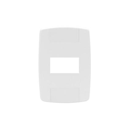 Imagem de Kit 5 Interruptor Simples Branco 10A 250V Placa Espelho 4X2