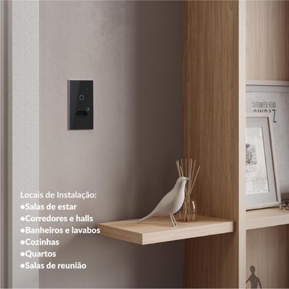 Imagem de Kit 5 Interruptor Smart Wi-fi 2.4 GHz Alexa 1 Botão e Tomada 4x2 Bivolt Preto 291990627-5 Neo Avant