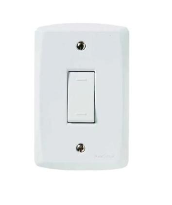 Imagem de Kit 5 Interruptores Simples Tramontina Lux2 Placa Branca 10a
