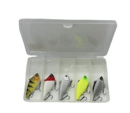Imagem de Kit 5 Isca Artificiais 5cm - 10g Trabalho Iron Head + Estojo