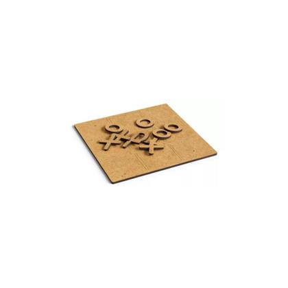 Imagem de Kit 5 jogos da velha mdf decoração aplique corte laser 15cm