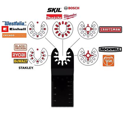 Imagem de Kit 5 Lâmina Para Serra Oscilante Multiferramenta Multicorte