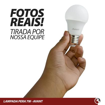 Imagem de Kit 5 Lâmpada Led Pera 7W Bulbo Soquete E27 Luz Cor Branco Frio 6500K 560lm Bivolt - Avant