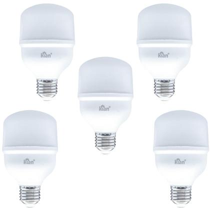 Imagem de Kit 5 Lâmpadas 40W Kian 110V/220V E27 Luz Branca Fria 6500k