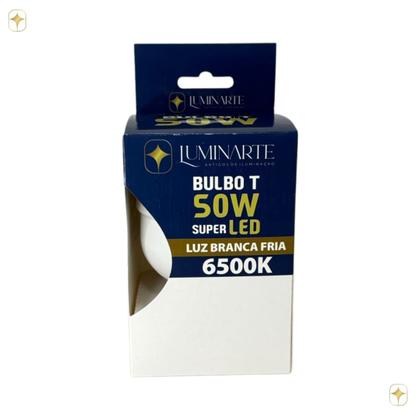 Imagem de Kit 5 Lâmpadas Led Bulbo 50w E27 Branco Frio Inmetro Luminarte