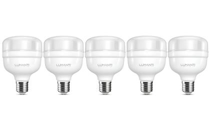 Imagem de Kit 5 Lâmpadas Led Super Bulbo 20w Alta Potência Bivolt Lumanti