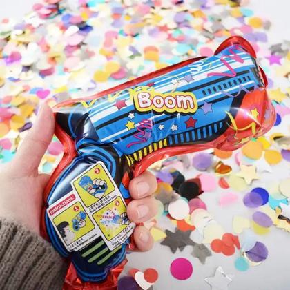 Imagem de Kit 5 Lança Confetes Inflavel Boom Estouro Colorido Festas
