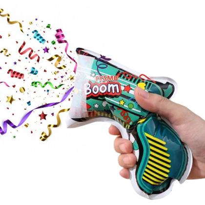 Imagem de Kit 5 Lança Confetes Inflavel Boom Estouro Colorido Festas