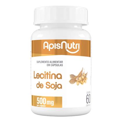 Imagem de Kit 5 Lecitina De Soja 500Mg Apisnutri 60 Cápsulas