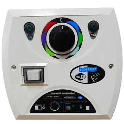 Imagem de Kit 5 LED Piscina RGB Colorido SMD 9W + Central Wifi Sodramar