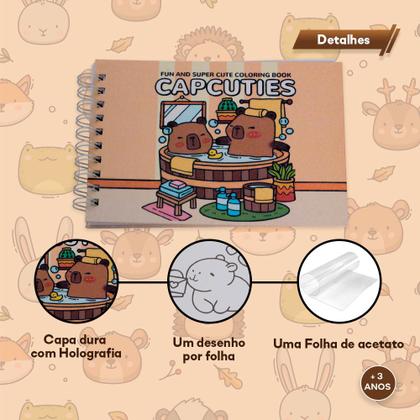 Imagem de Kit 5 Livros Para Colorir Infantil + Canetinhas Boobie Goods