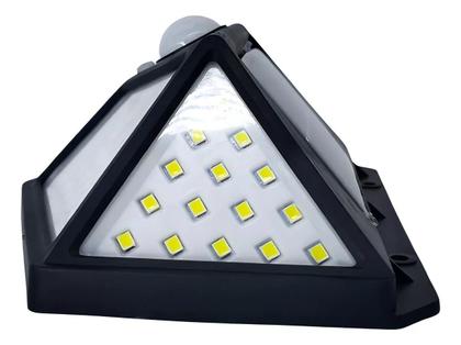 Imagem de Kit 5 Luminária arandela Solar 100 Led Com Sensor Jardim Prova Dágua 