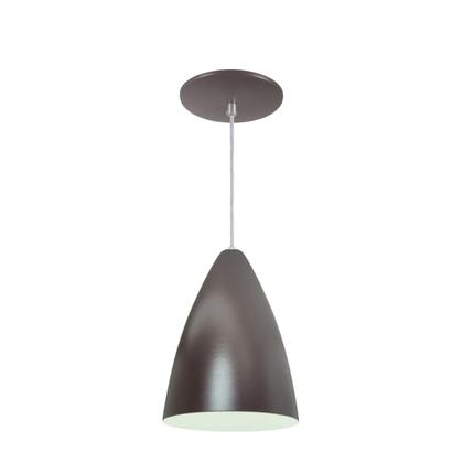 Imagem de Kit 5 Luminária Pendente Bala Nova Com Interior Branco Brilho Com Fiação 110/220v