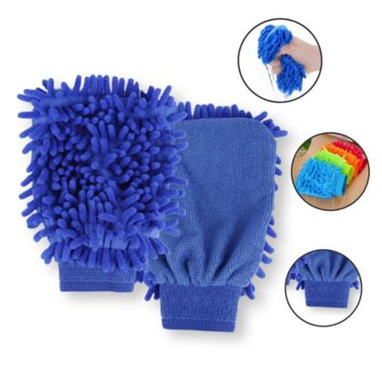 Imagem de kit 5 Luvas de Microfibras para Limpeza e Lavagem Automotiva