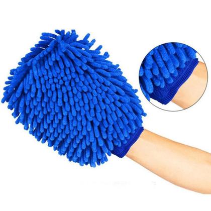 Imagem de kit 5 Luvas de Microfibras para Limpeza e Lavagem Automotiva