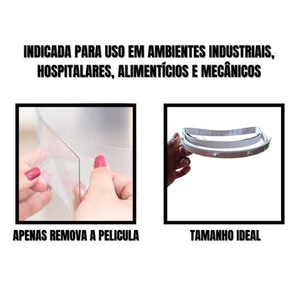 Imagem de Kit 5 Máscara Protetor Facial Transparente Confortável