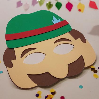 Imagem de Kit 5 Máscaras em EVA Fantasia Infantil Brincadeira Lenhador