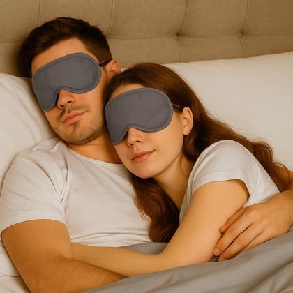 Imagem de Kit 5 Máscaras Tapa Olhos Dormir com Elástico Confortável