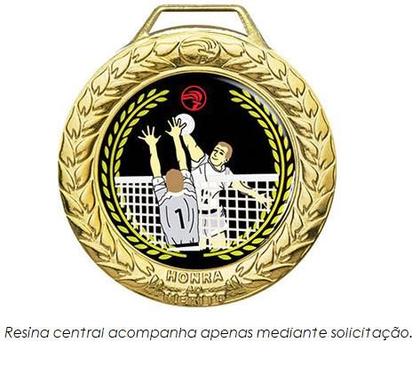 Imagem de Kit 5 Medalhas Personalizáveis Centro Liso Ouro Prata Bronze