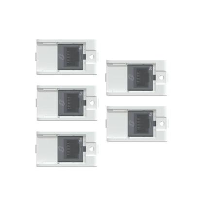 Imagem de Kit 5 Mód Informática Rj45 Branco Fosco Lunare Up Schneider
