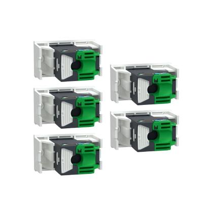 Imagem de Kit 5 Mód Informática Rj45 Branco Fosco Lunare Up Schneider
