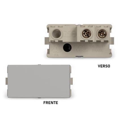 Imagem de Kit 5 Módulo Interruptor Simples 10a Gris Infiniti Margirius