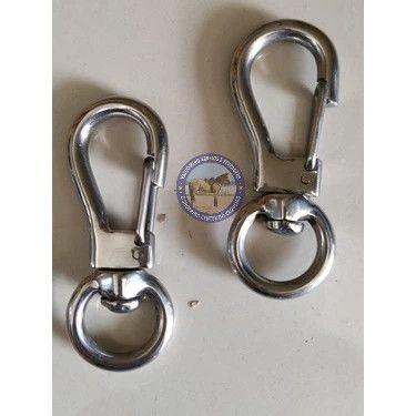 Imagem de Kit 5 Mosquetão Aço Inox Profissional Engate Rápido suporta