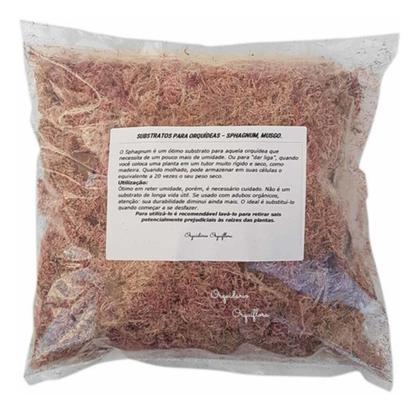 Imagem de Kit 5 Musgos Sphagnum 5 Litros Substrato Substrato Premium Para Plantas Orquídea Jardinagem Interna Externa