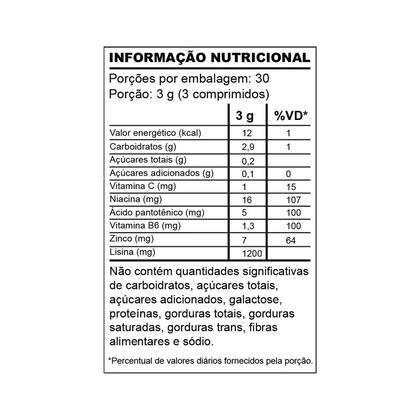 Imagem de Kit 5 NoHerps Lisina Unilife 90 Comprimidos Laranja e Acerola