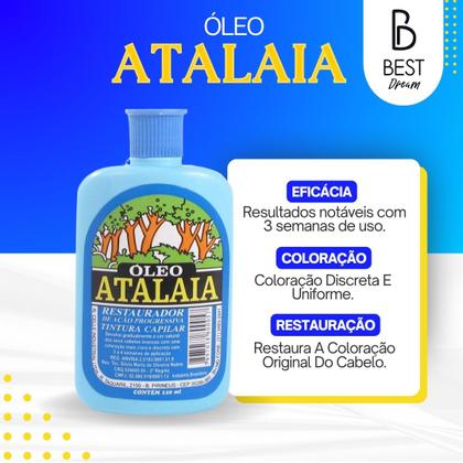 Kit 5 Óleo Atalaia Para Cabelo Restaurador Volta Cor Natural Tratamento ...