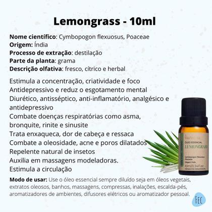 Imagem de Kit 5 Óleo Essencial Via Aroma 100% Puro e Natural Aromaterapia