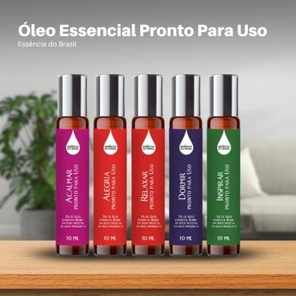 Imagem de Kit 5 Óleos Essenciais Prontos para Pele Roll On 10ml Relax